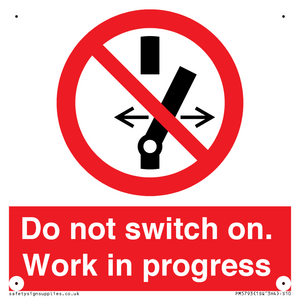 Do not switch on. Work in progress
